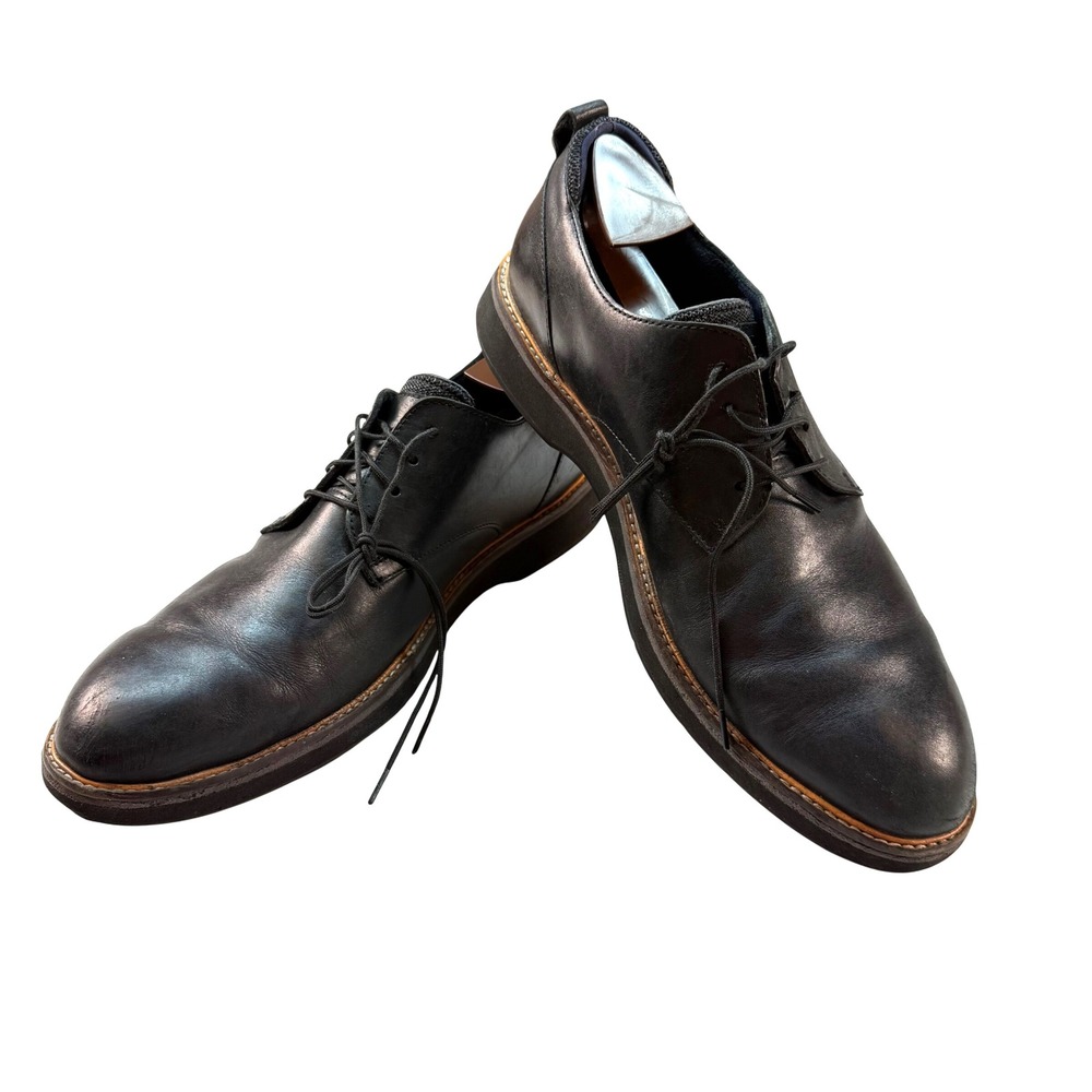 Cole Haan Men's Leather Oxford Shoes Black Size 10.5M Casual‎ Dress